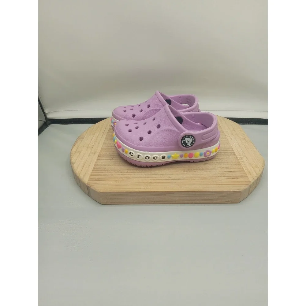 Kids Crocs Unisex Bayaband Charm Band Clog Toddler Mineral Size C 5 Charm Band